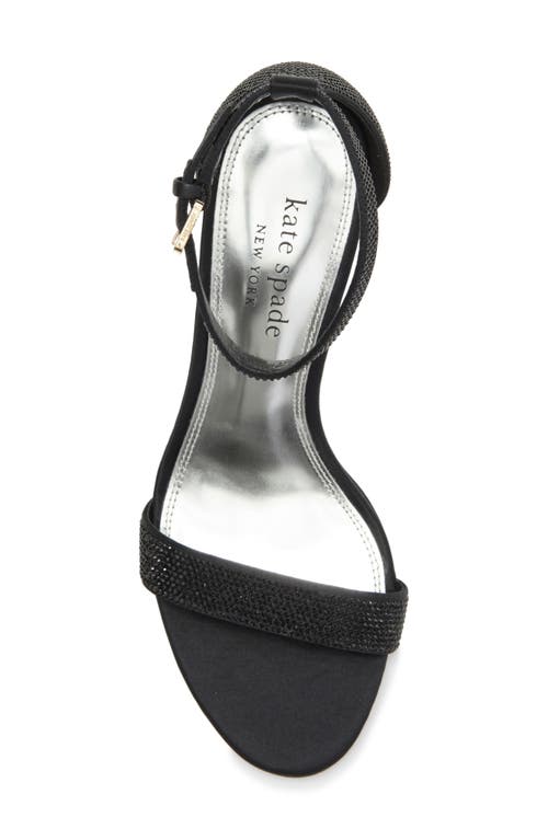 Kate Spade New York Aolra Pavé Clear Heel Sandal In Black
