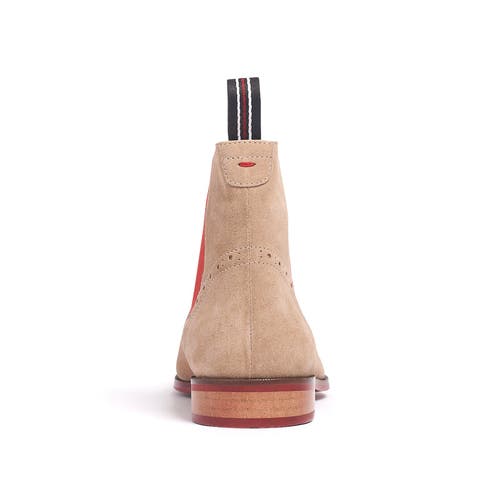 Carlos Santana Mantra Chelsea Boot In Cappucino Suede