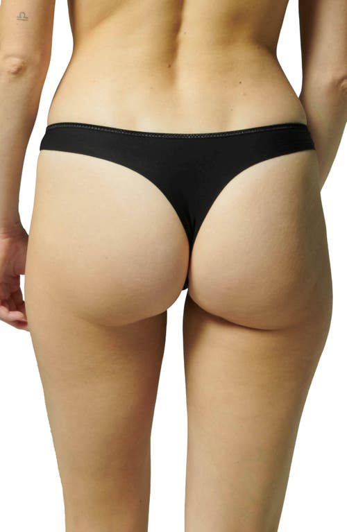 Simone Perele Andora Embroidered Mesh Bikini In Black