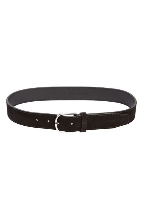 TOTEME Bold Suede Belt Espresso at Nordstrom,