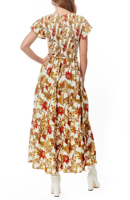 By Design Ainsley Tiered Maxi Dress In Spring Forest