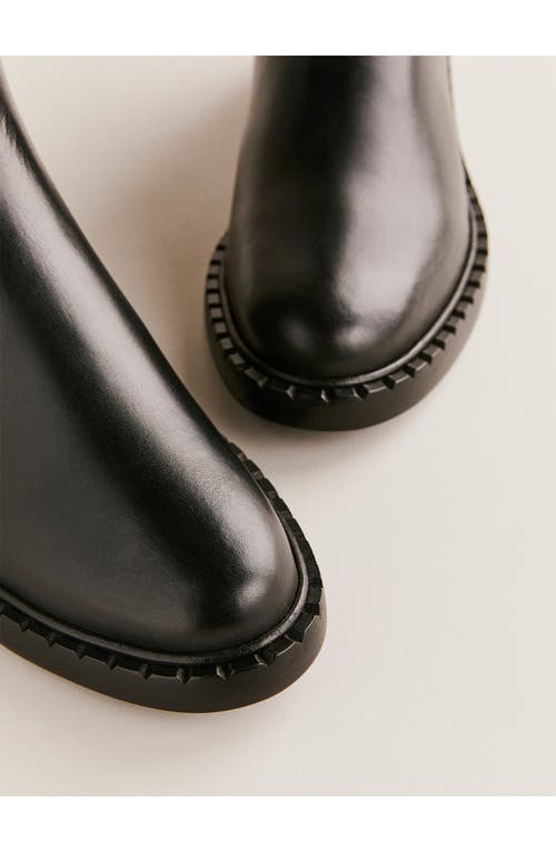 Reformation Nancy Knee High Boot In Black Leather