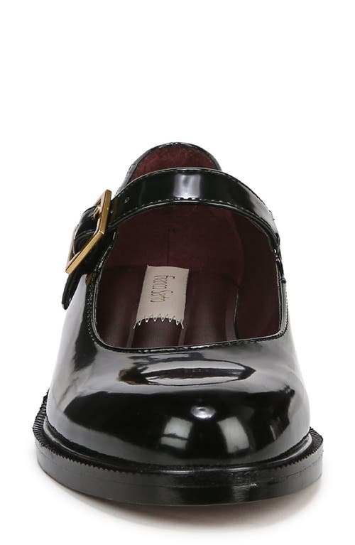 Franco Sarto Melfi Mary Jane Block Heel Flats In Black