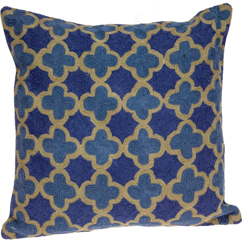 Parkland Collection Calix Blue Throw Pillow In Blue