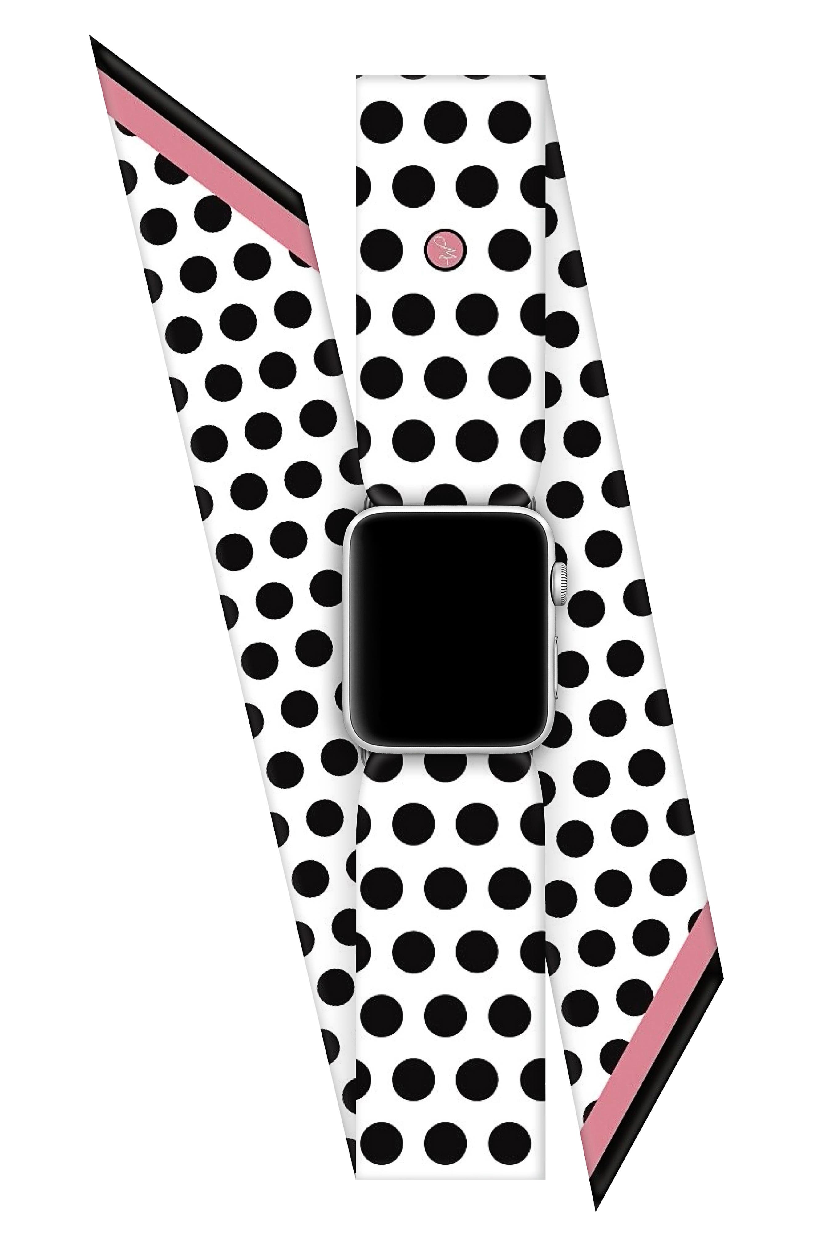 Wristpop Bombshell White Apple Watch® Scarf Watch Band Nordstrom