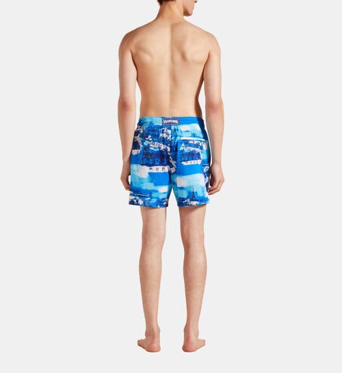 Vilebrequin Paris Ultra-light And Packable Swim Shorts In Bleu Neon