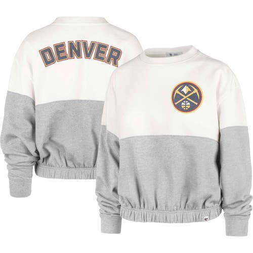 Women's '47 Cream Denver Nuggets 2022/23 City Edition Take Two Bonita Sweatshirt