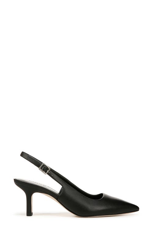 Vince Devi Smooth Leather Slingback Pumps In Black