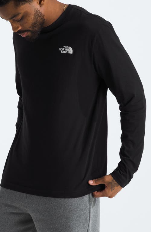 Shop The North Face Evolution Long Sleeve Cotton T-shirt In Tnf Black