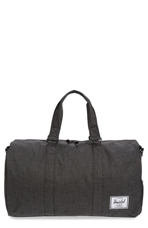 Herschel Supply Co. Novel Duffle Bag in Black Crosshatch | Smart Closet