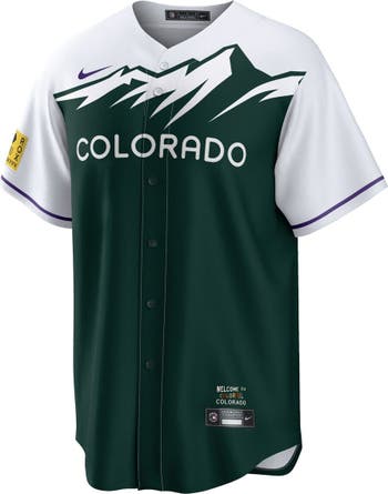 Men's Nike Ryan McMahon White/Forest Green Colorado Rockies City Connect Replica Player Jersey Size: 4XL