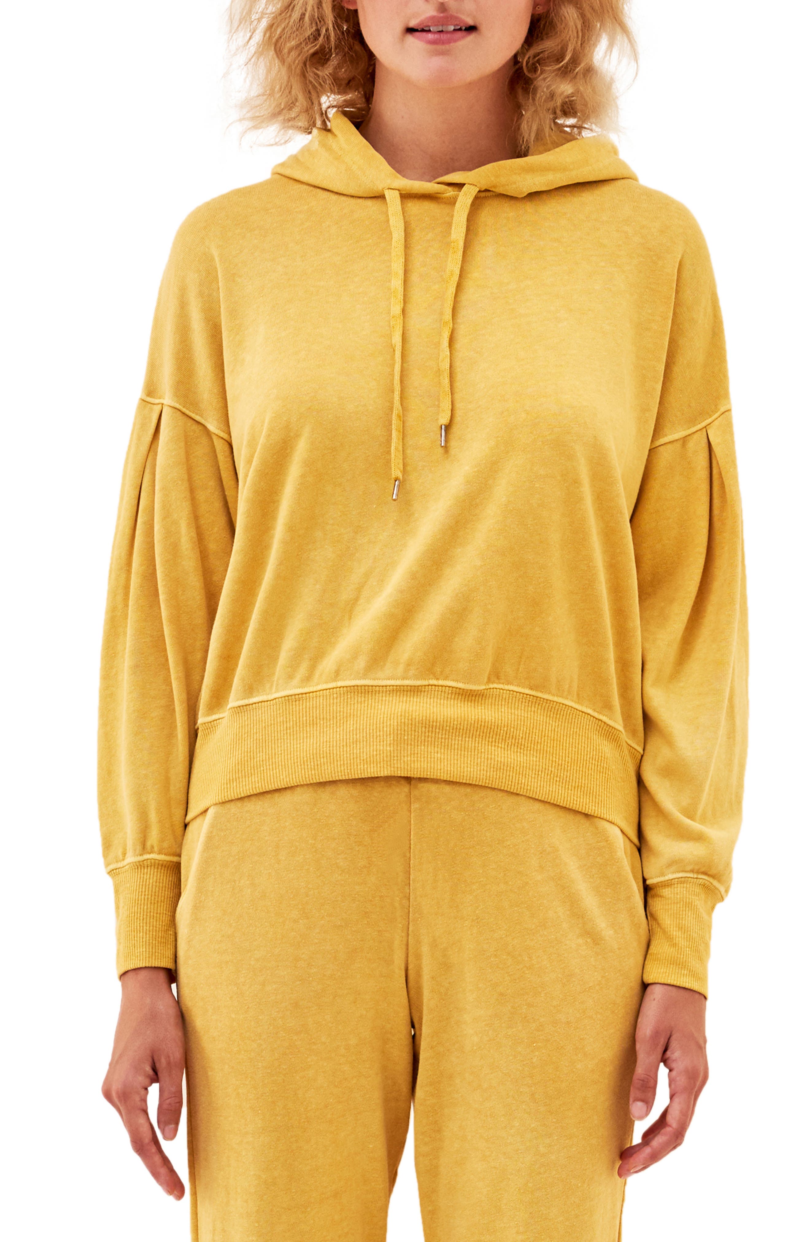 Sundry Pleated Sleeve Hoodie Nordstrom