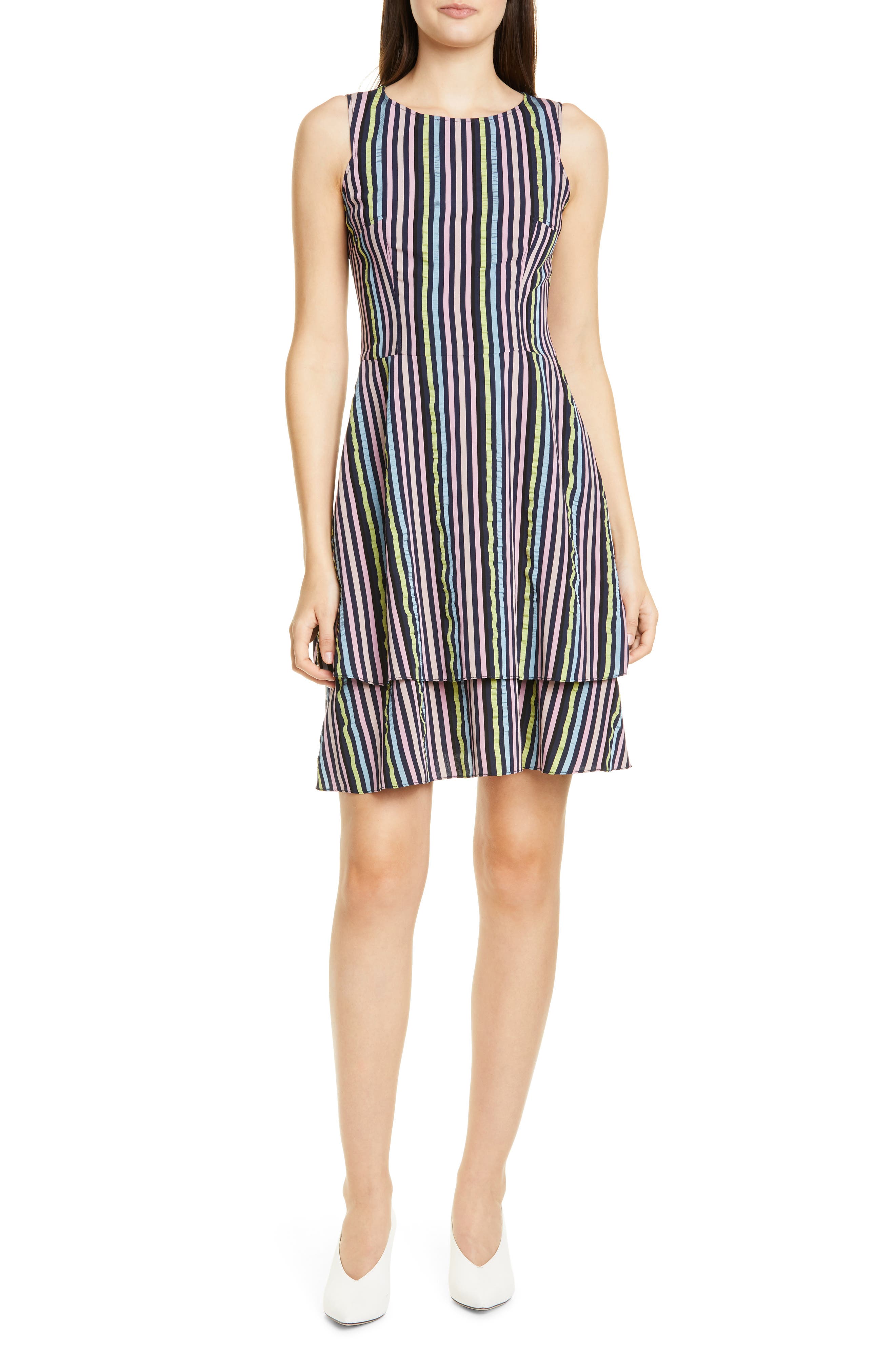 Hugo Kalomi Fit & Flare Dress, Pink