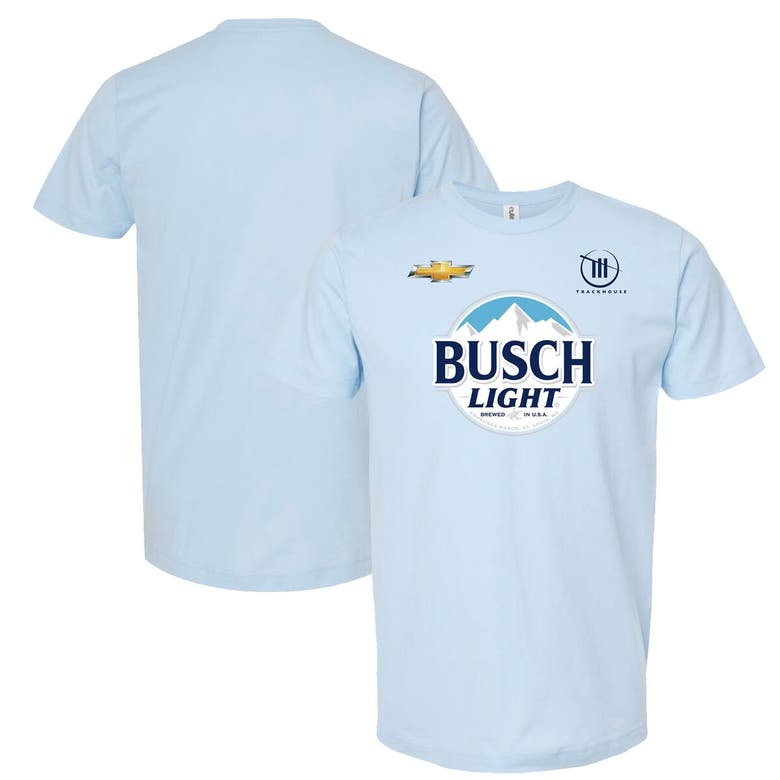 Shop Trackhouse Racing Team Collection Light Blue Trackhouse Racing Busch Light Partners T-shirt