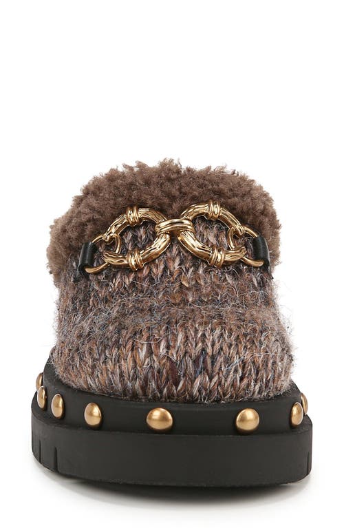 Circus Ny By Sam Edelman Annie Faux Shearling Lined Clog In Dark Chocolate