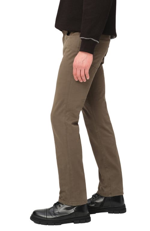 Warp & Weft Warp+weft Ams Slim Fit Twill Pants In Thyme
