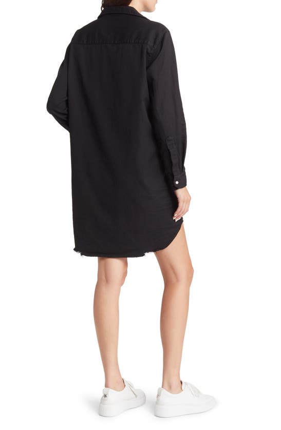 Shop Frank & Eileen Mary Classic Long Sleeve Shirtdress In Black