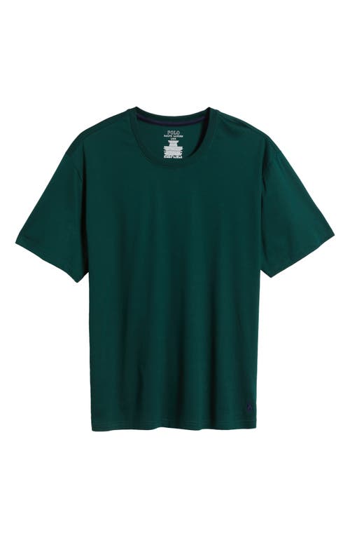 Shop Polo Ralph Lauren Mercerized Cotton Sleep T-shirt<br /> In Moss Agate