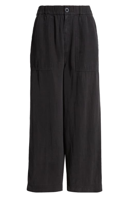 Shop Treasure & Bond Crop Straight Leg Utility Pants In Black