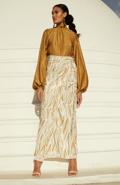 DIARRABLU Seur Wrap Skirt in Gold