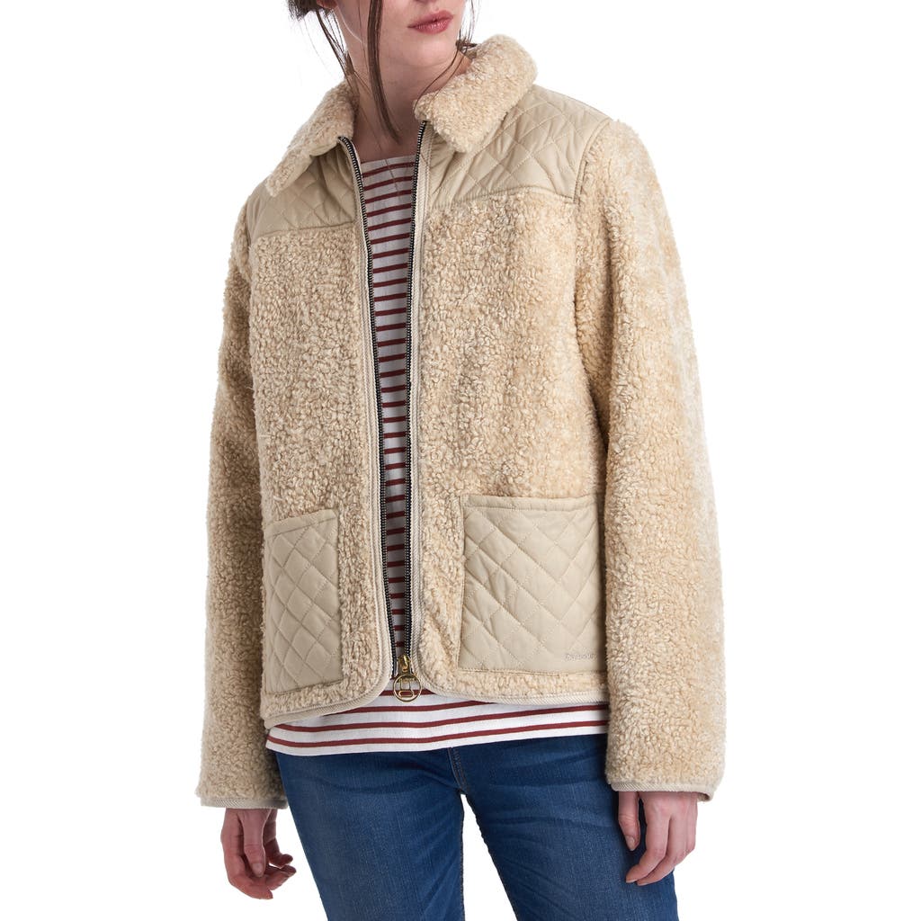 Barbour X Alexachung Hazel Casual Jacket In Natural/pearl