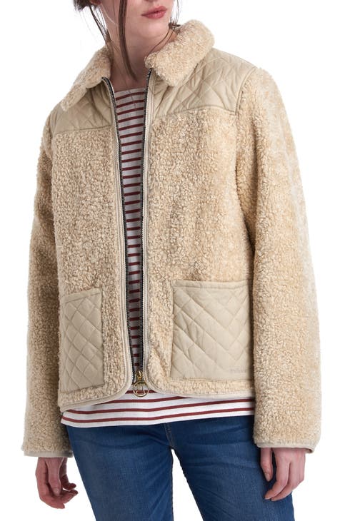 Women's Beige Quilted Jackets