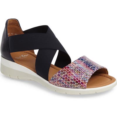 Ara Larissa Cross Strap Wedge Sandal
