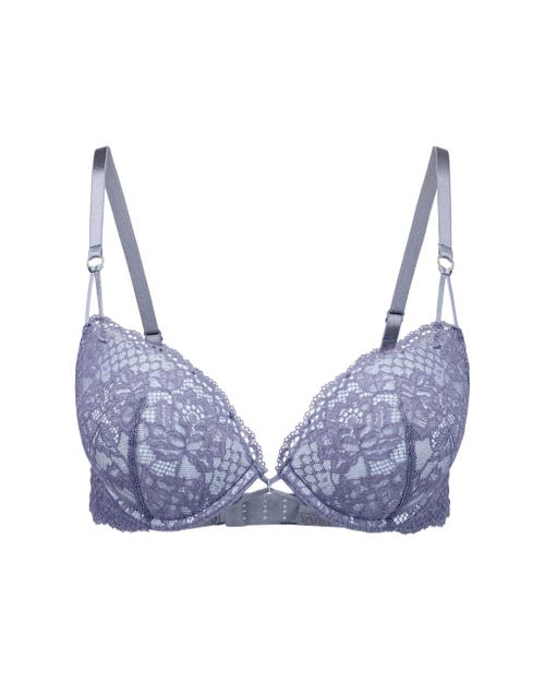 Shop Adore Me Josie Push Up Plunge Bra In Dark Grey