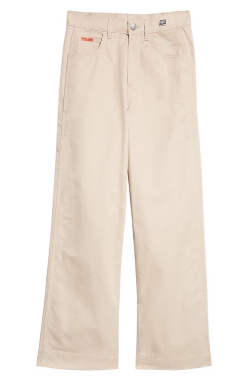 Shop Martine Rose Sports Cotton Chinos In Beige Bei