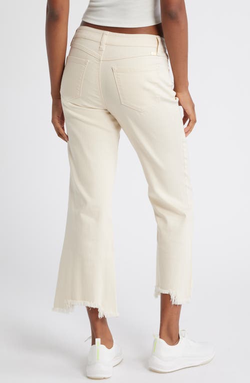 1822 Denim Demi Fray Step Hem Bootcut Jeans In White Smoke