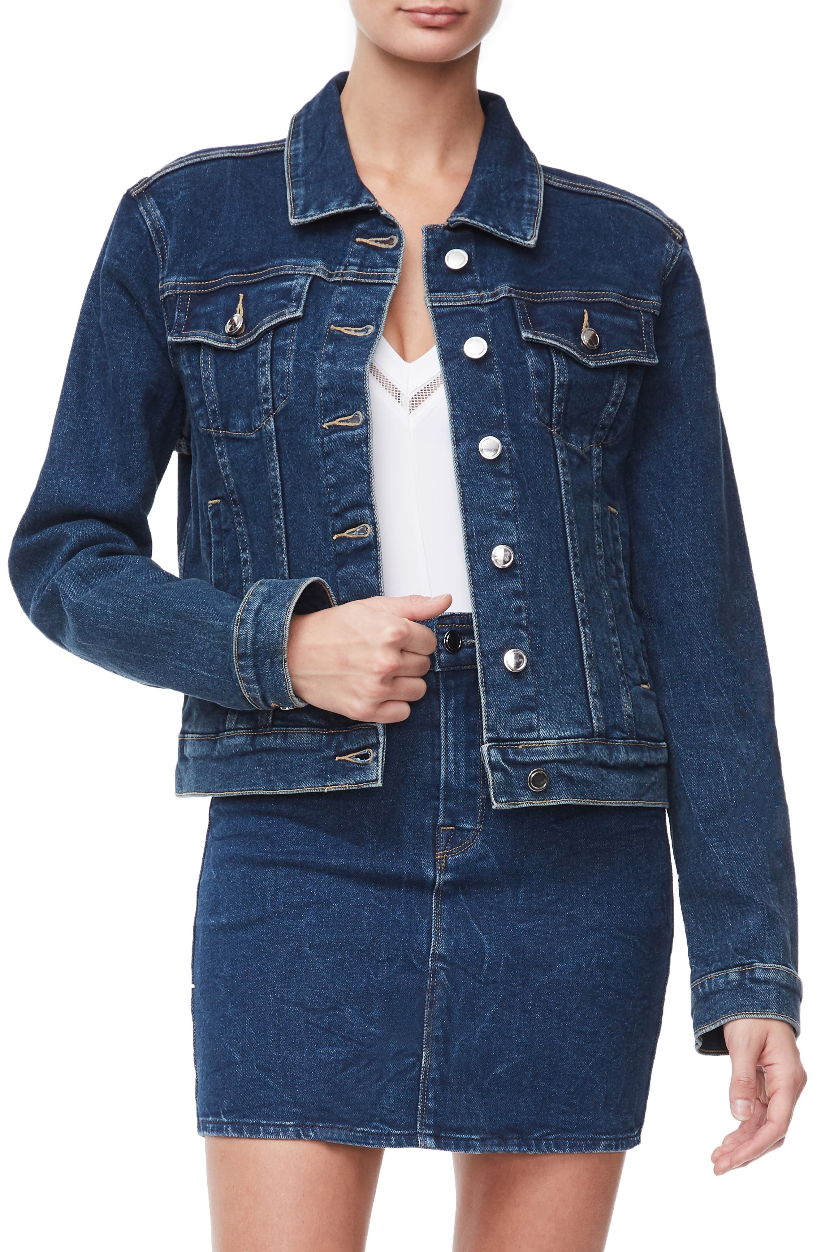 denim jacket fitted womens