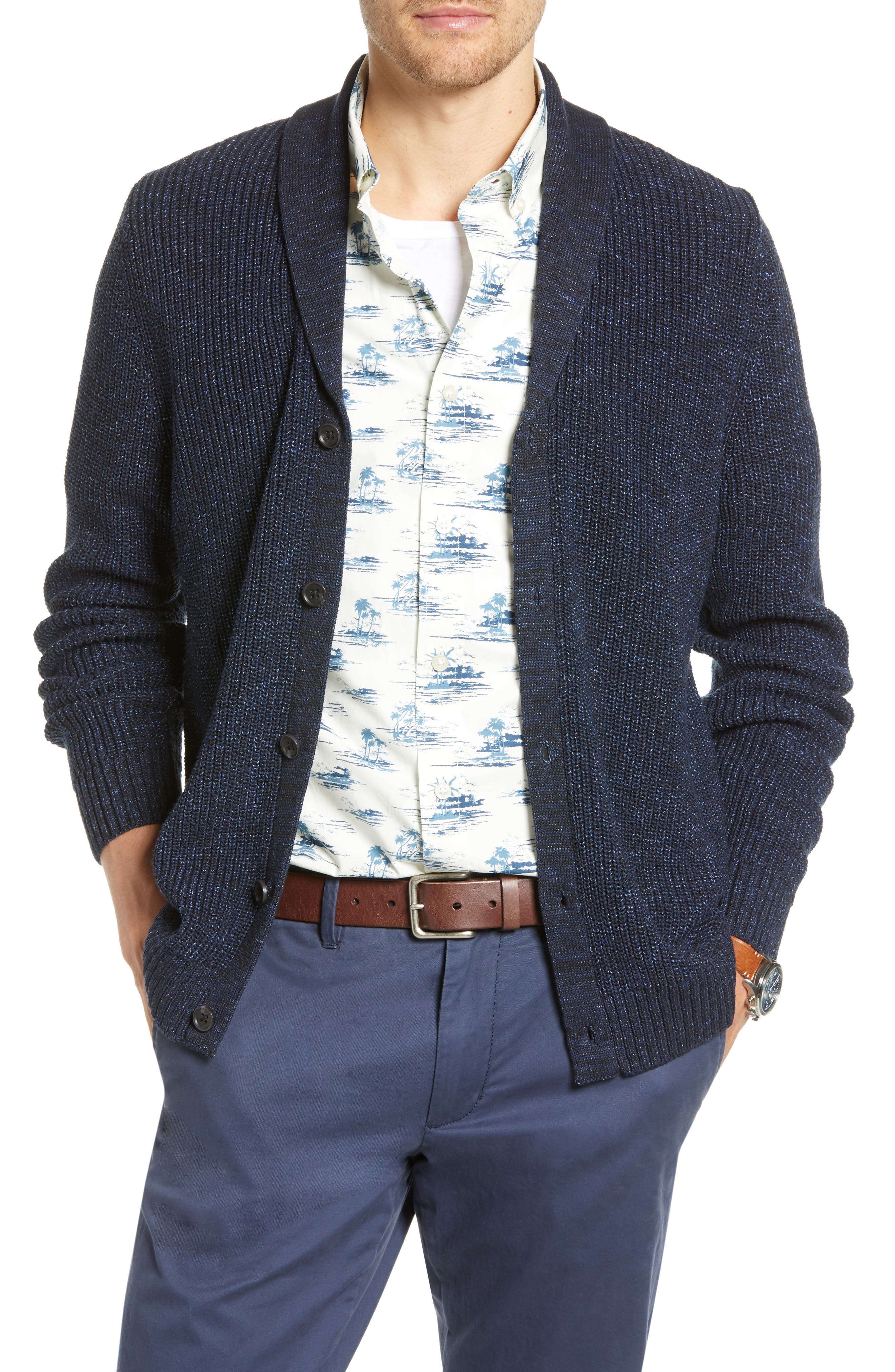 1901 shawl collar cardigan