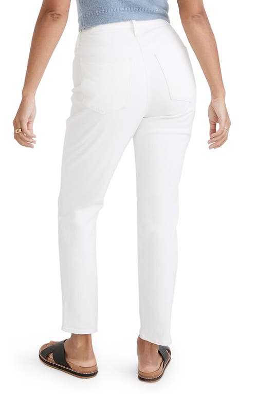 Madewell The Curvy Perfect Vintage Jeans In Tile White
