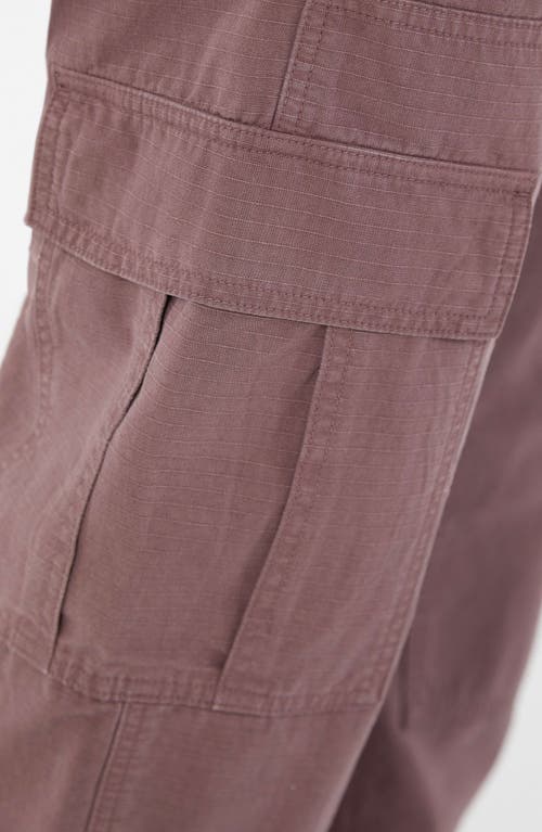 Guess Go Ripstop Panel Mid Rise Cargo Pants In Beige