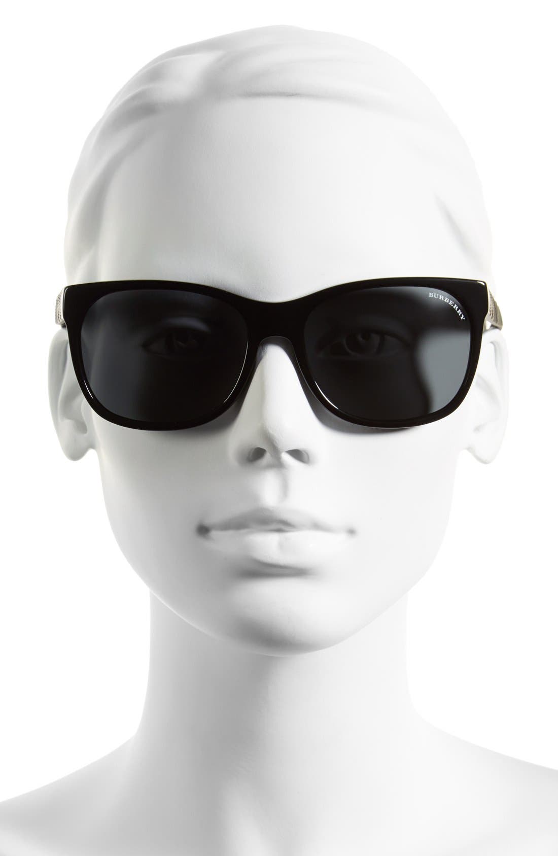 burberry 56mm retro sunglasses