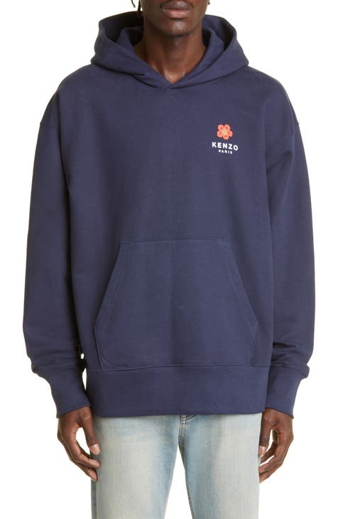 KENZO Printed Cotton-Jersey Hoodie for Men
