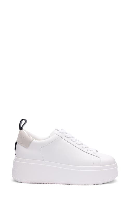 Shop Ash Maya Platform Sneaker In White/egg/black