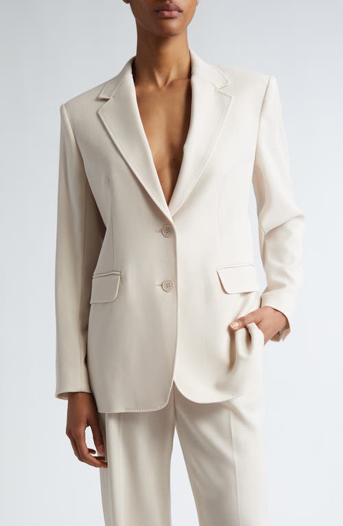 MAX MARA MAX MARA STUDIO MAGMA VIRGIN WOOL GABARDINE BLAZER 