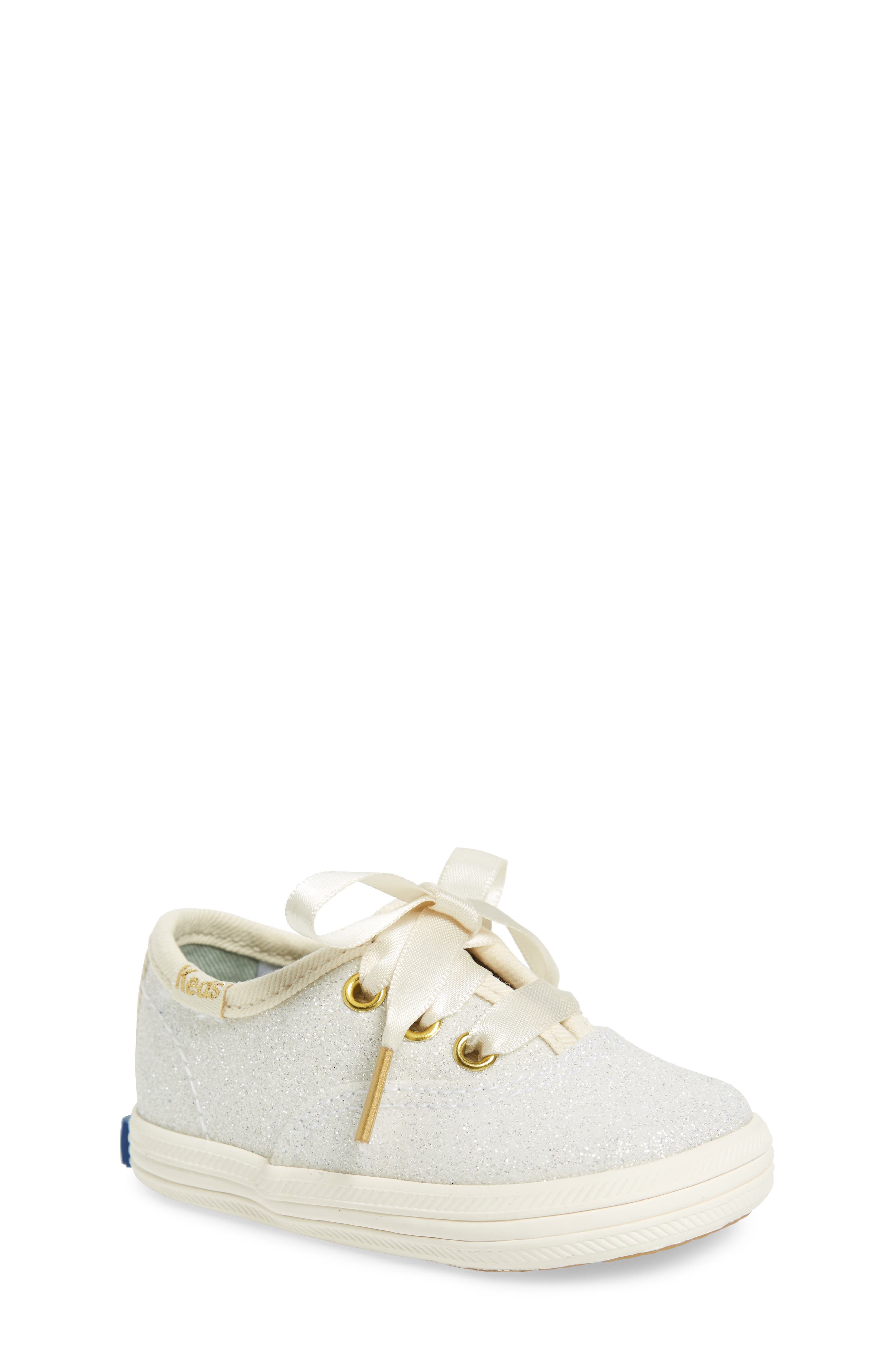 Keds® x kate spade new york Champion Glitter Crib Shoe (Baby) Nordstrom