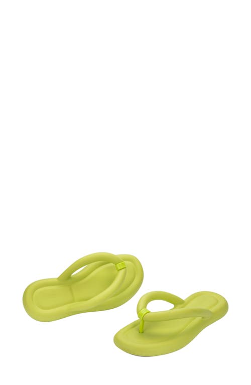 Shop Melissa Free Water Resistant Flip Flop In Green/lilac