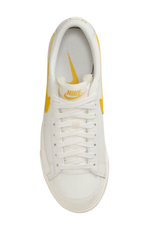 Shop Nike Blazer Low Platform Sneaker In Sail/vivid Sulfur-pale Ivory