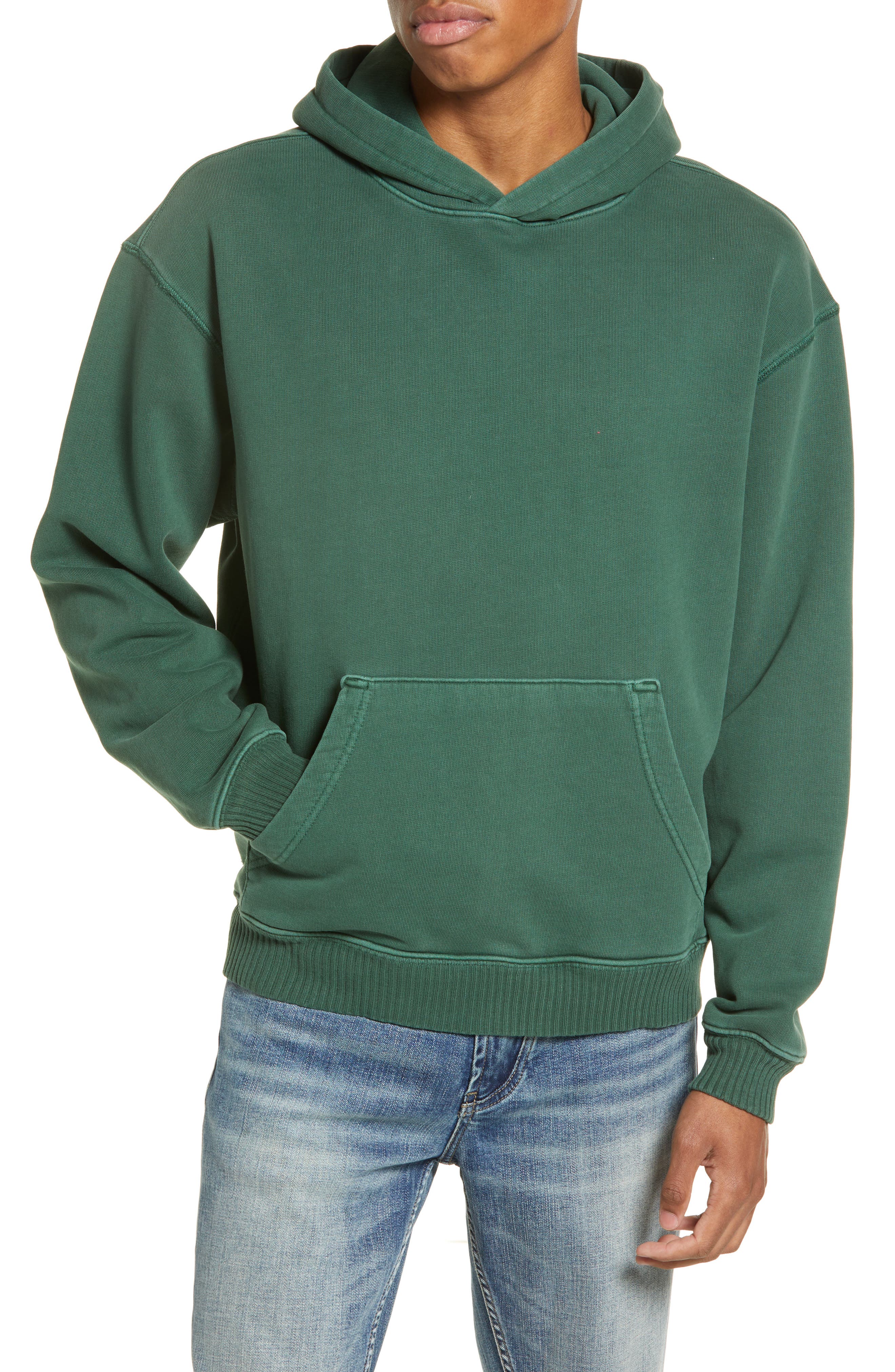 green hoodie mens