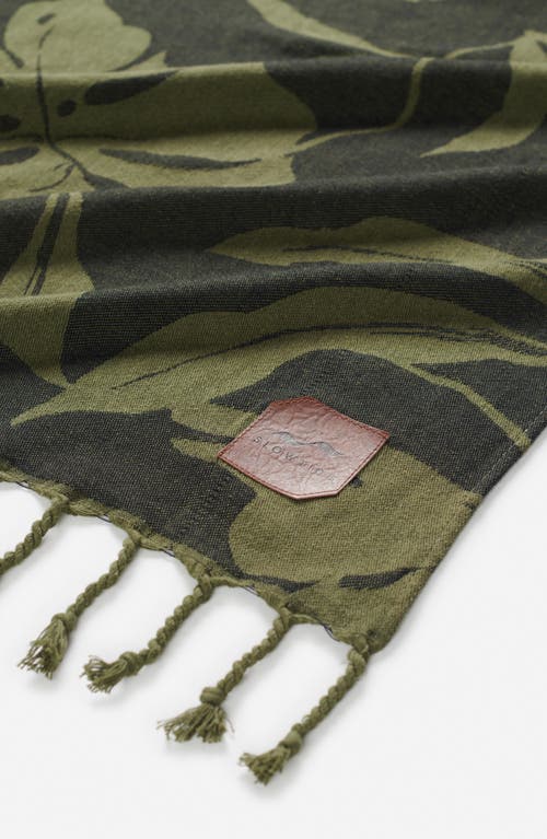 Shop Slowtide Hauke Tapestry Blanket In Black/green