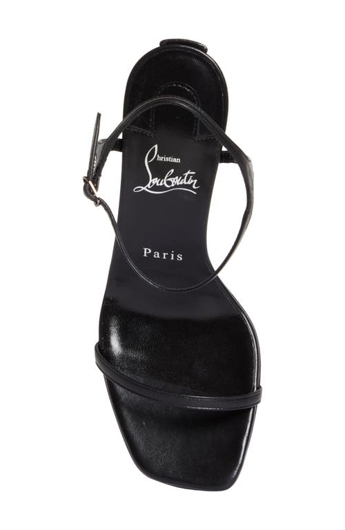 Shop Christian Louboutin Condora Sandal In Black/lin Black