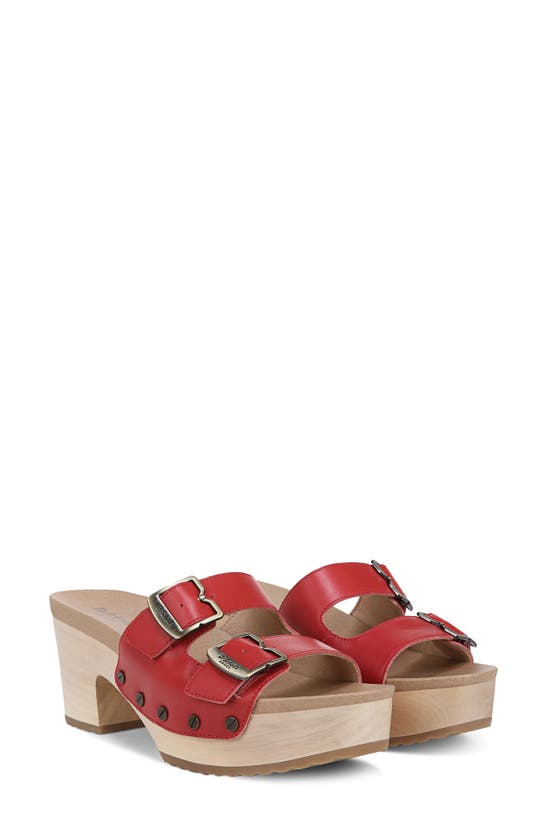 Shop Dr. Scholl's Original Vibe Platform Slide Sandal In Heritage Red