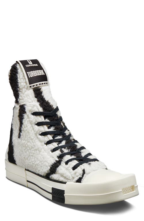 Converse x Rick Owens TURBODRK High Top Sneaker Lily White/Black/Egret at Nordstrom, Women's