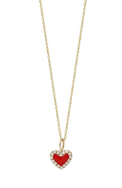 BONY LEVY BONY LEVY CHELSEA DIAMOND HEART PENDANT NECKLACE 