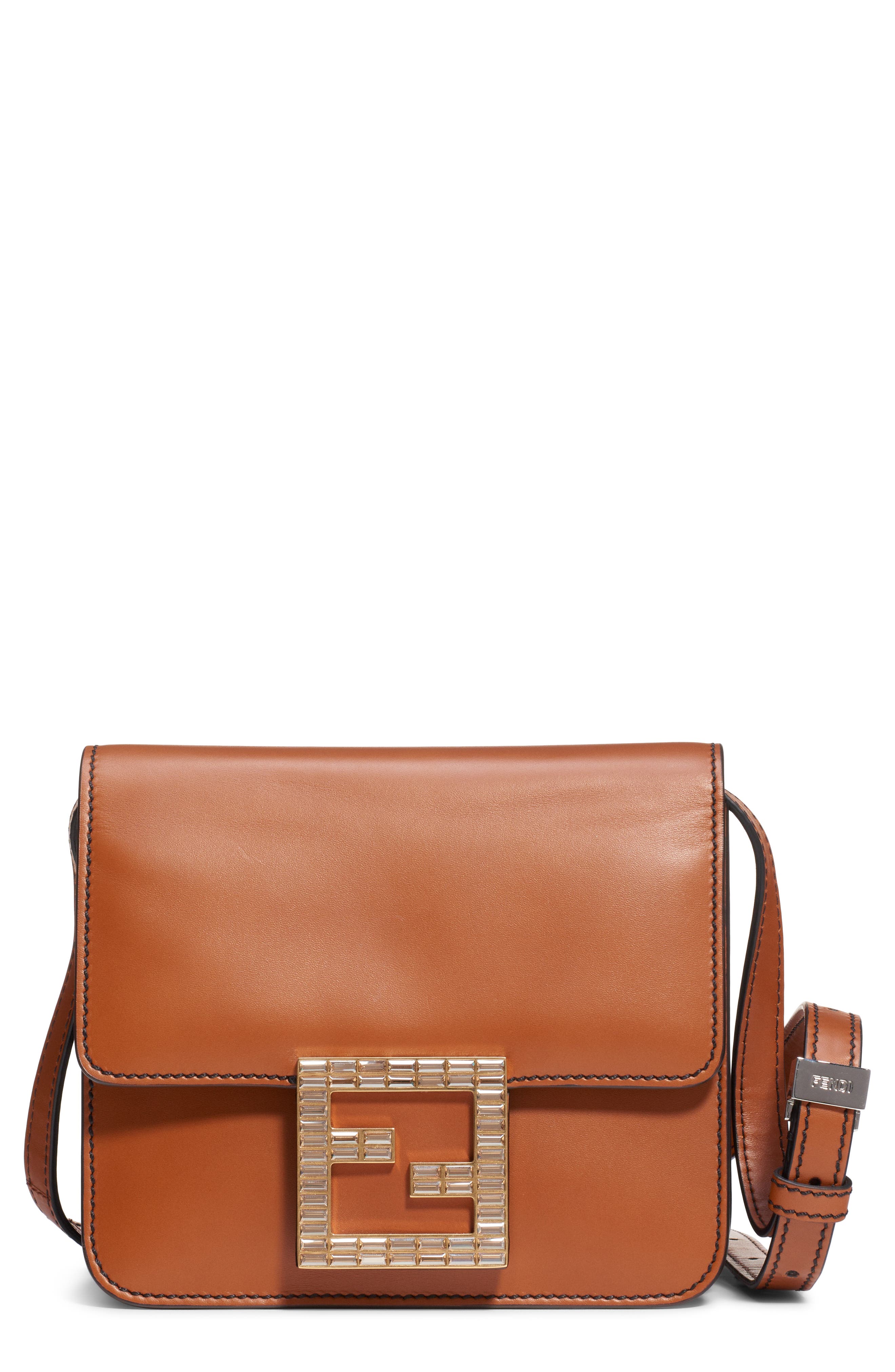 fendi fab leather crossbody bag