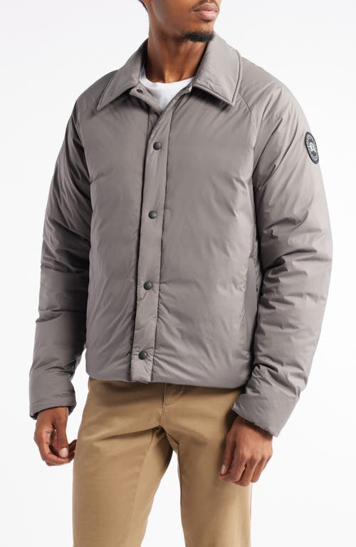 Shop Canada Goose Lodge Packable Windproof 750 Fill Power Down Jacket In Coastal Grey-gris Ctier