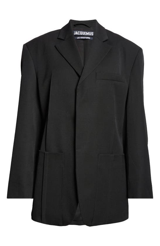 Shop Jacquemus La Veste D'homme Square Cut Jacket In Black 990